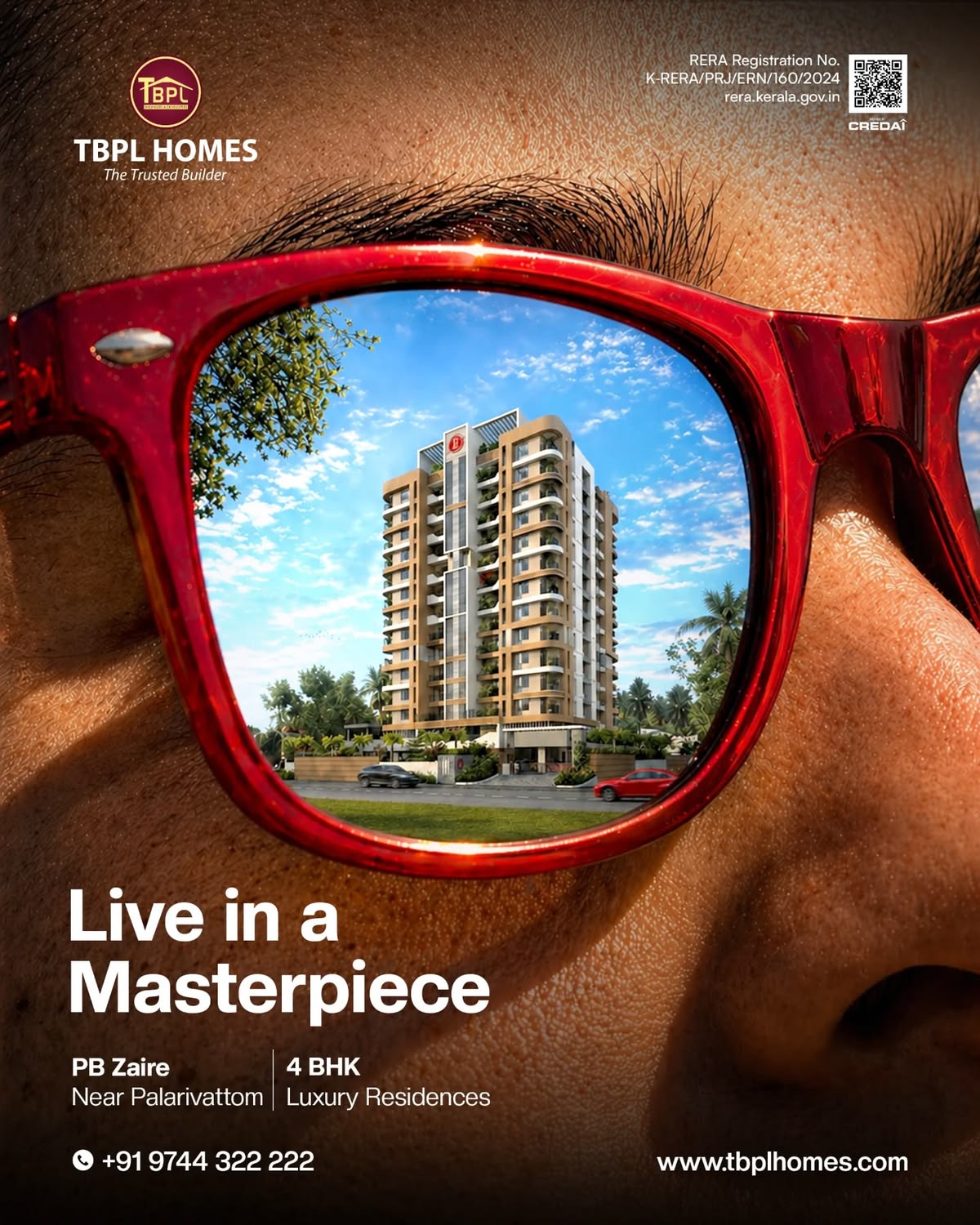 Live in a Masterpiece property creative